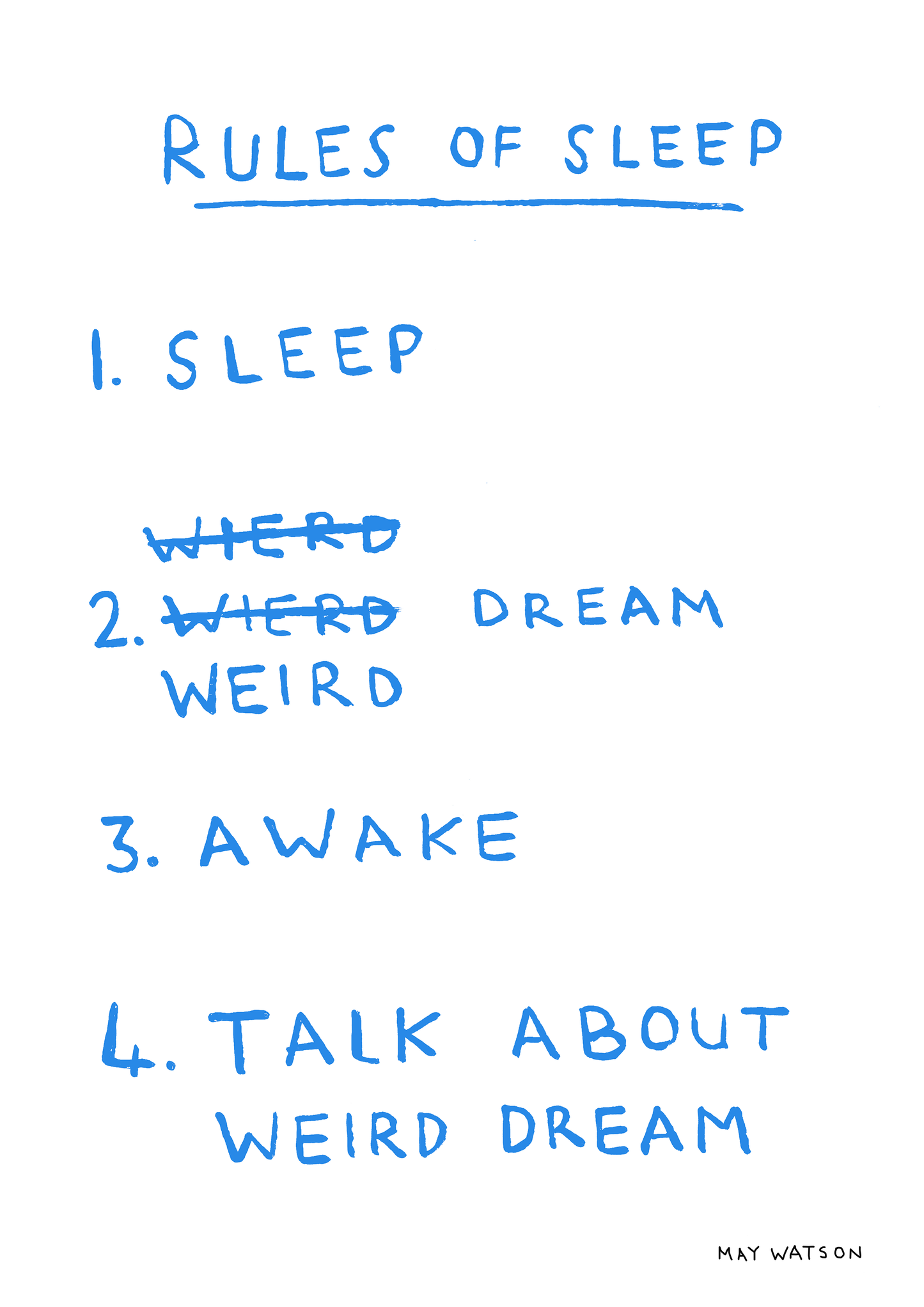 RULES OF SLEEP