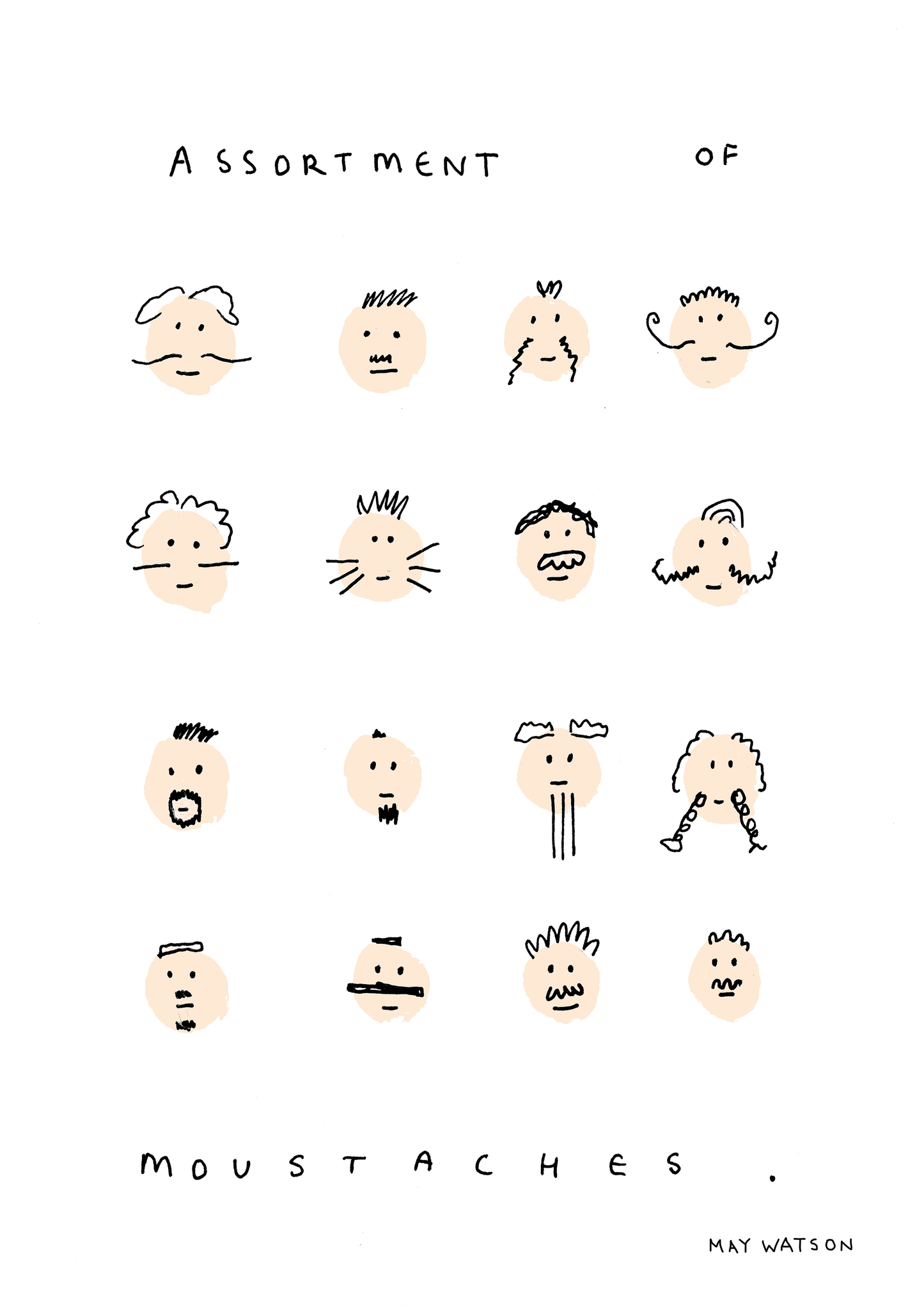 ASSORTMENT OF MOUSTACHES