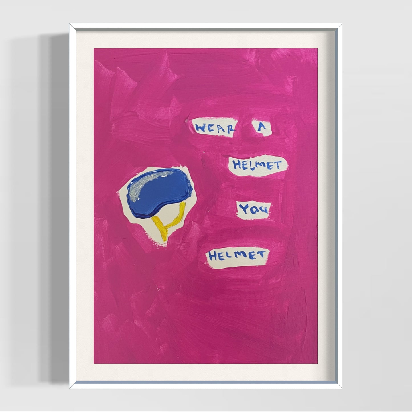 Wear a helmet (unframed)