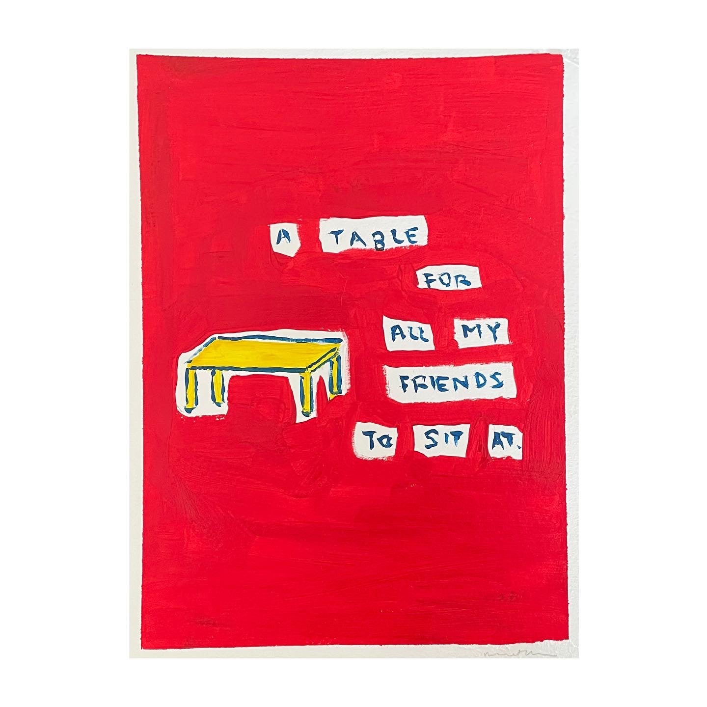 TABLE FOR MY FRIENDS