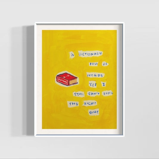 Dictionary (unframed)