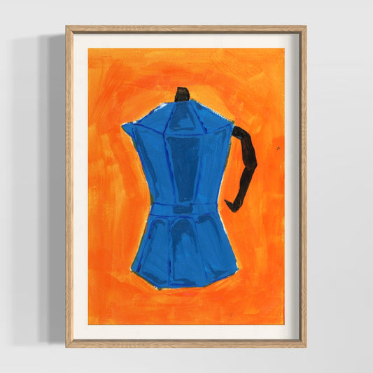 Coffee orange and blue A4