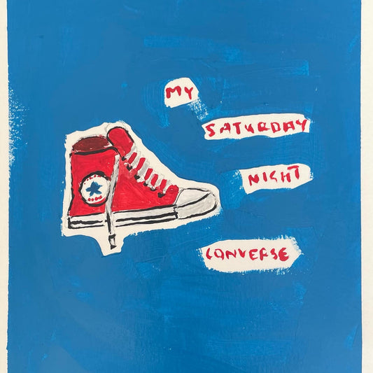 Red converse (unframed)