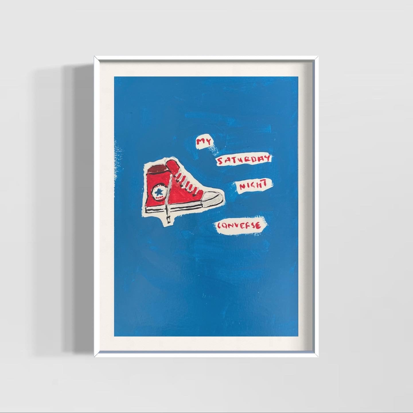 Red converse (unframed)