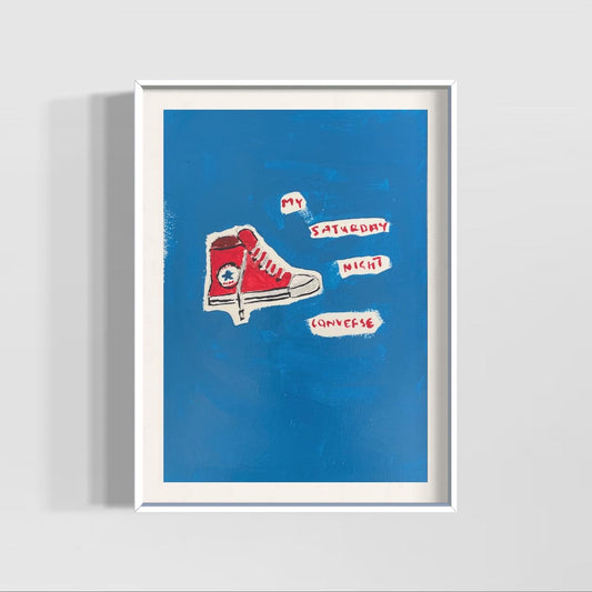 Red converse (unframed)