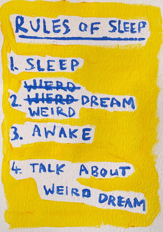 Rules of sleep (unframed)